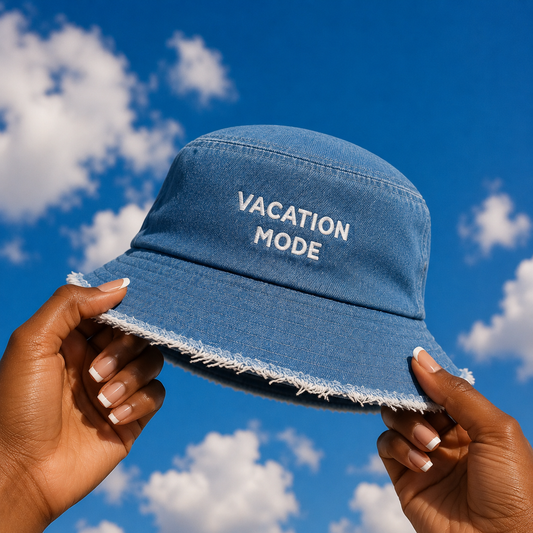 "Vacation Mode" Bucket Hat