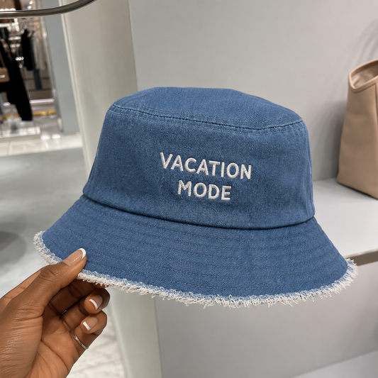 "Vacation Mode" Bucket Hat